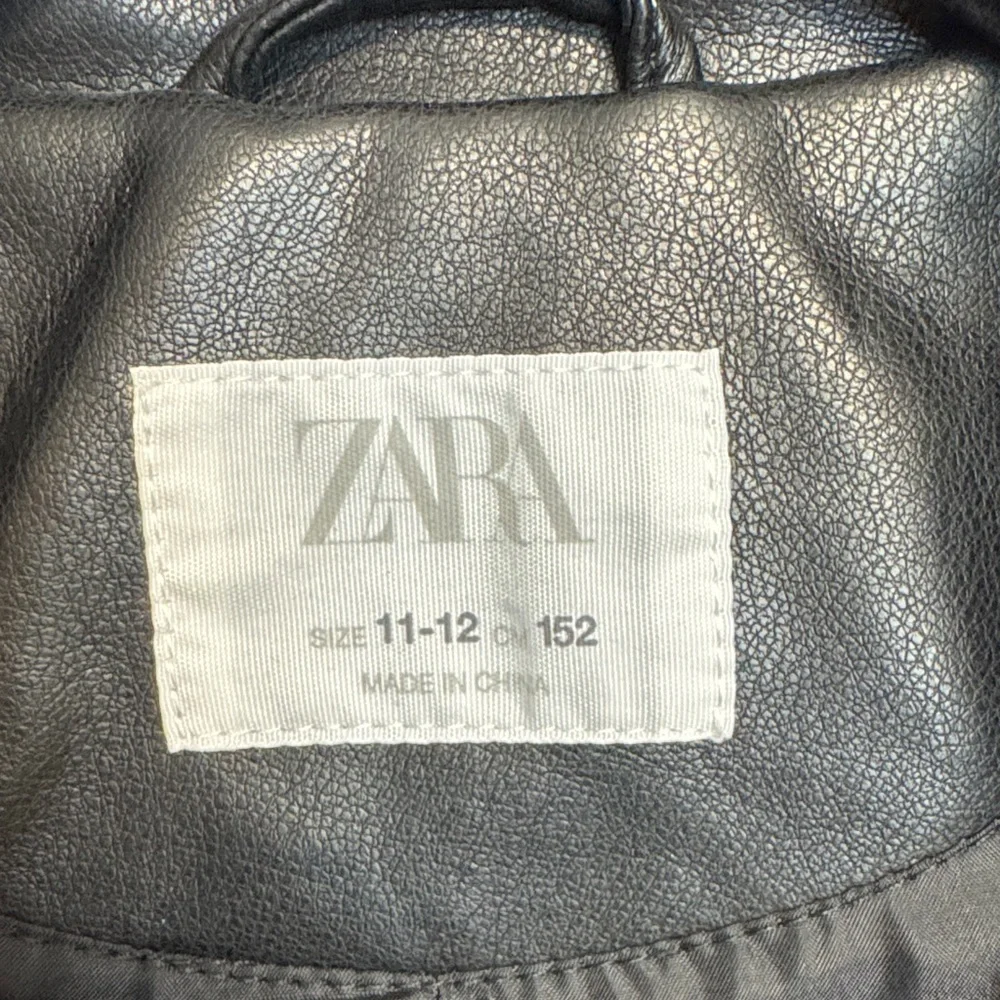Zara Sleek Black Biker Jacket